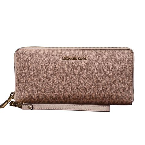 michael kors royal pink wallet|Michael Kors soft pink wallet.